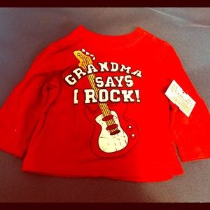 12 Month Tee Shirt. Red.